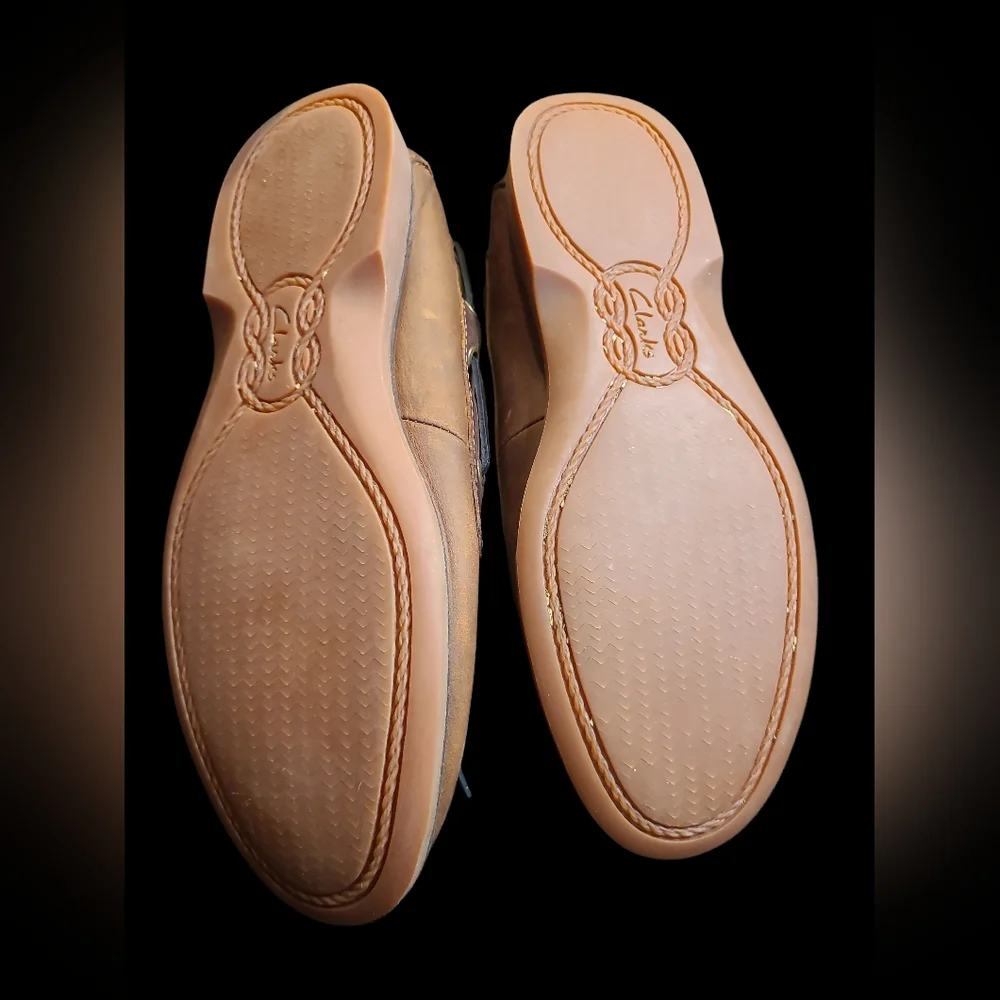 Clarks Leather Port Loafers Mens Size 7 - Picture 5 of 5